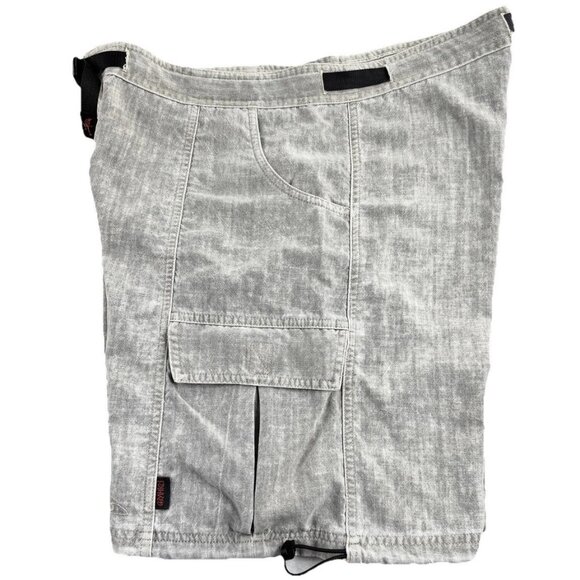 VTG Gramicci Cargo Shorts Men’s Large Gray Baggy Nylon USA Made Climbing Outdoor - Picture 4 of 16